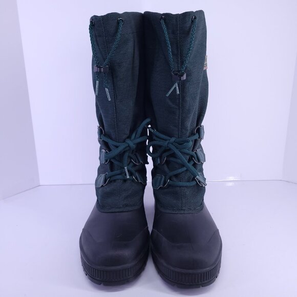 Sorel Kaufman Canada Women’s 10 Green Black Winter Snow Boots Insulated Liner - Picture 5 of 14